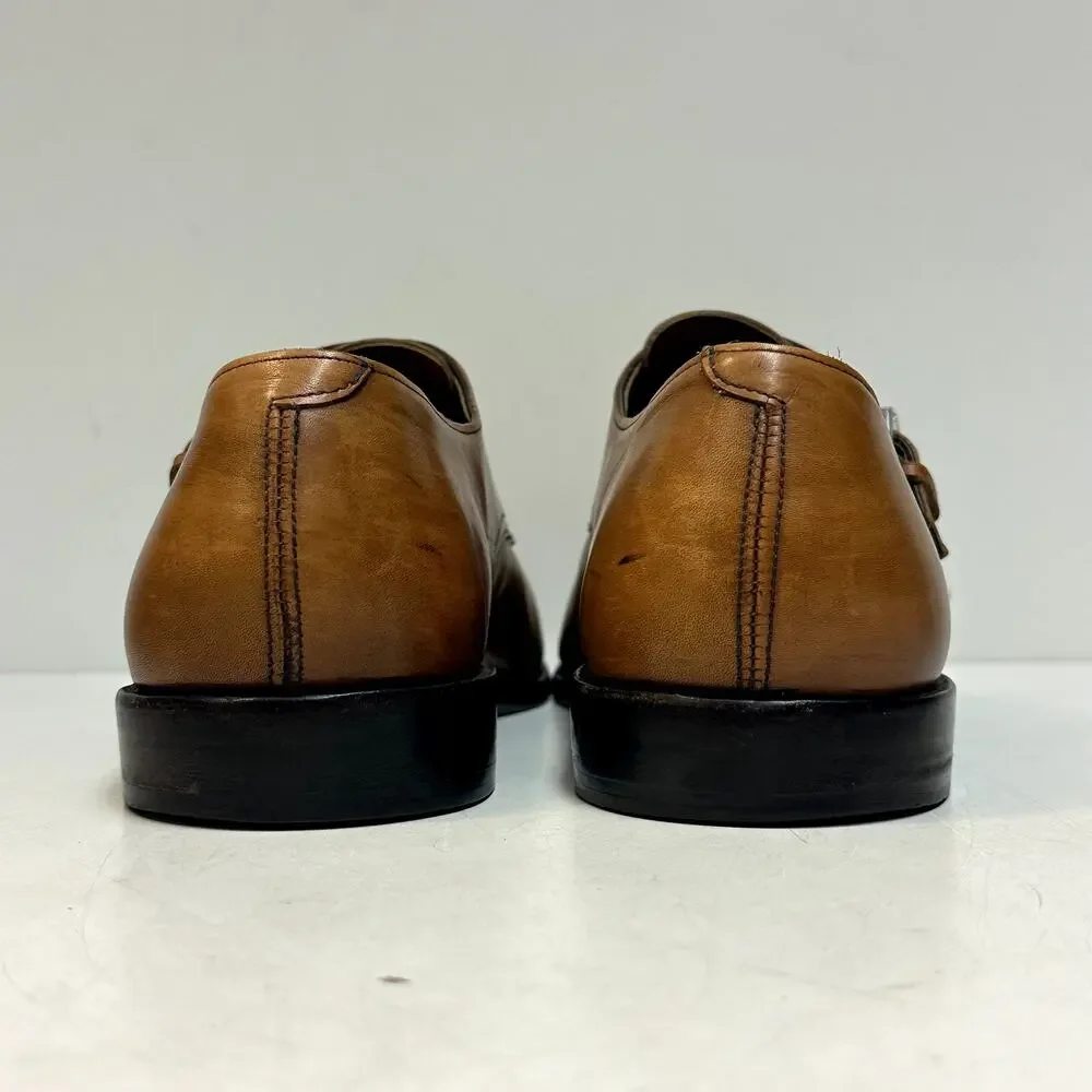 VGUC Allen Edmonds x Polo Ralph Lauren Double Monk Strap Brown Made in USA 10 D
